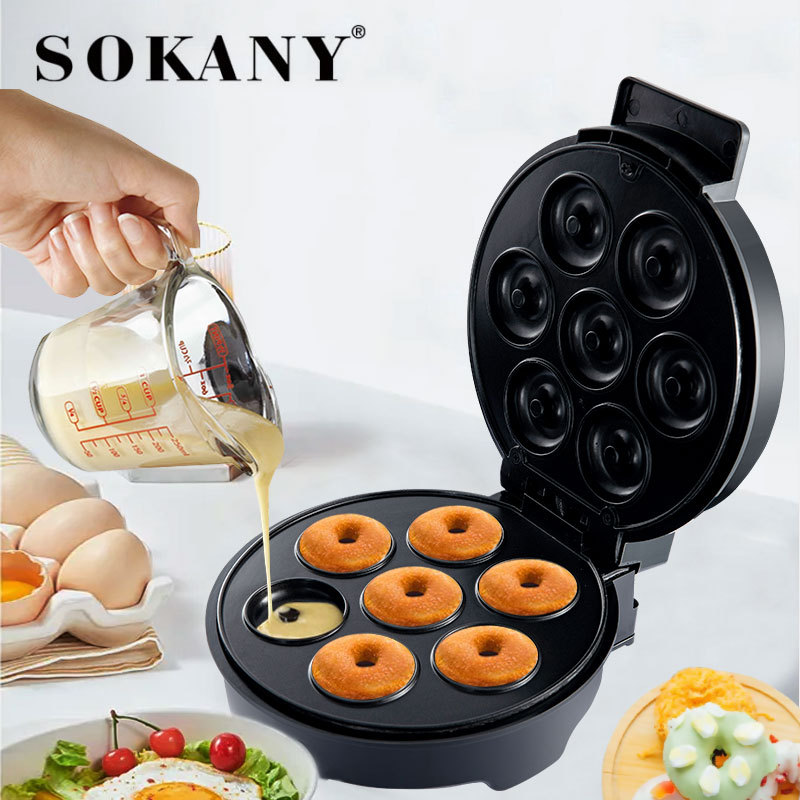 Cross-border foreign trade SOKANY327 Doughnut Machine, Dessert Machine, Sandwich Machine, Household multi-functional Pancake machine Specification image