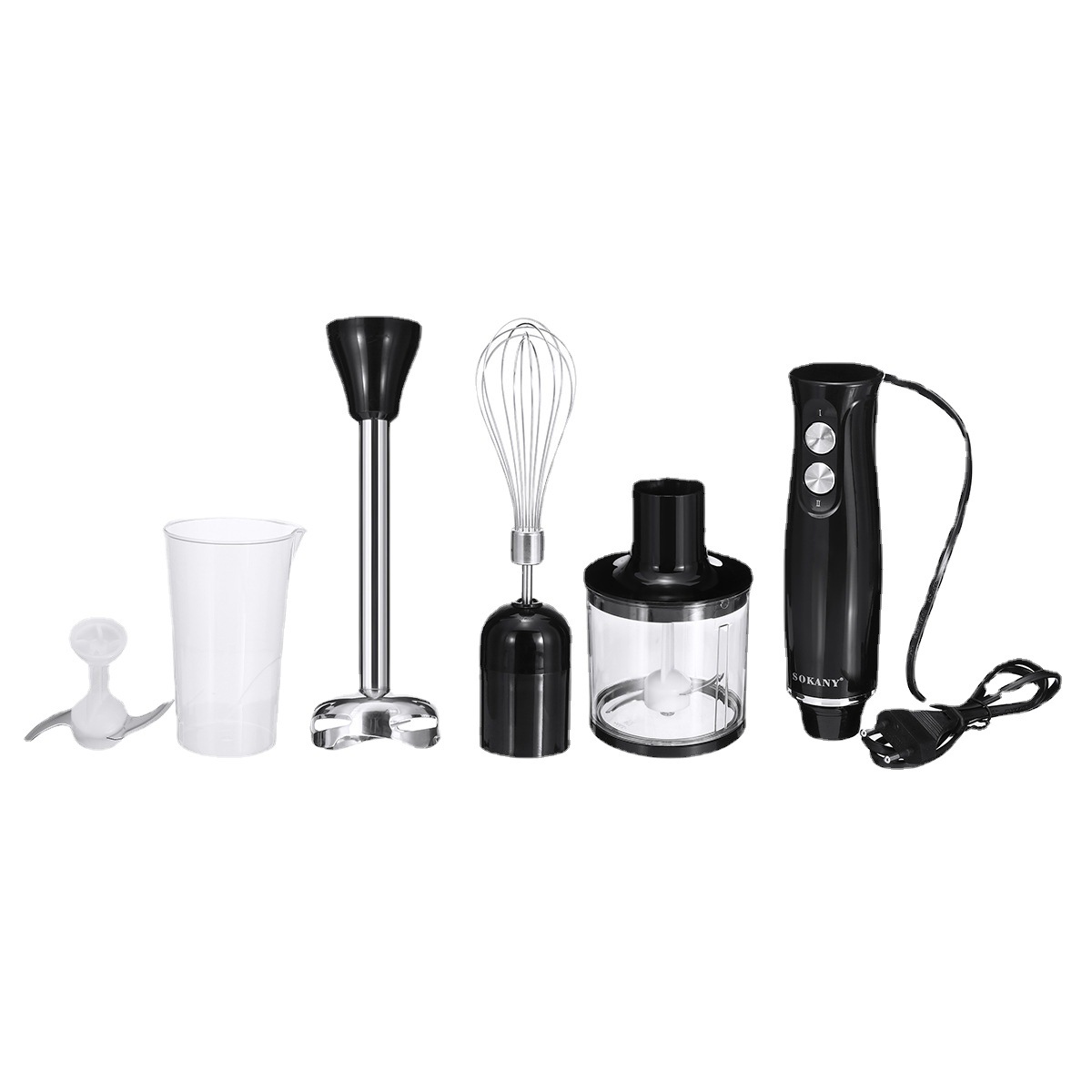 Sokany1710-4 Cooking Stick Baby Food Processor, A Small Household Cooking Stick Four-In-One Egg Beater