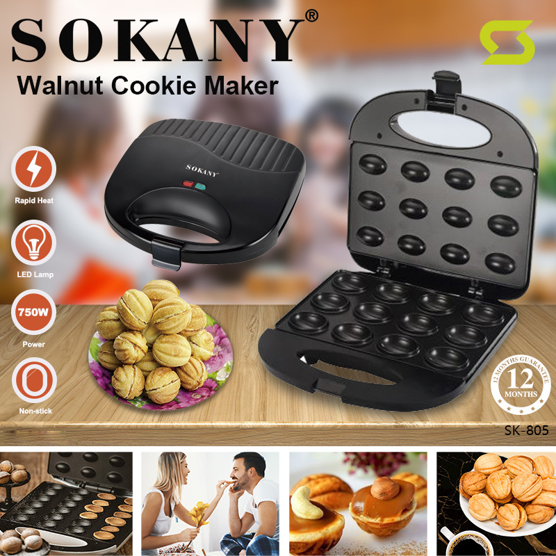 SOKANY805 Sandwich Breakfast Machine, Household small waffle Light Food Machine, Nut Machine, light food bread machine details Picture