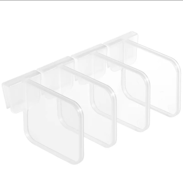 AX Japanese-style refrigerator side door partition board creative storage partition board clip freely combinable partition board fixing buckle Item Picture