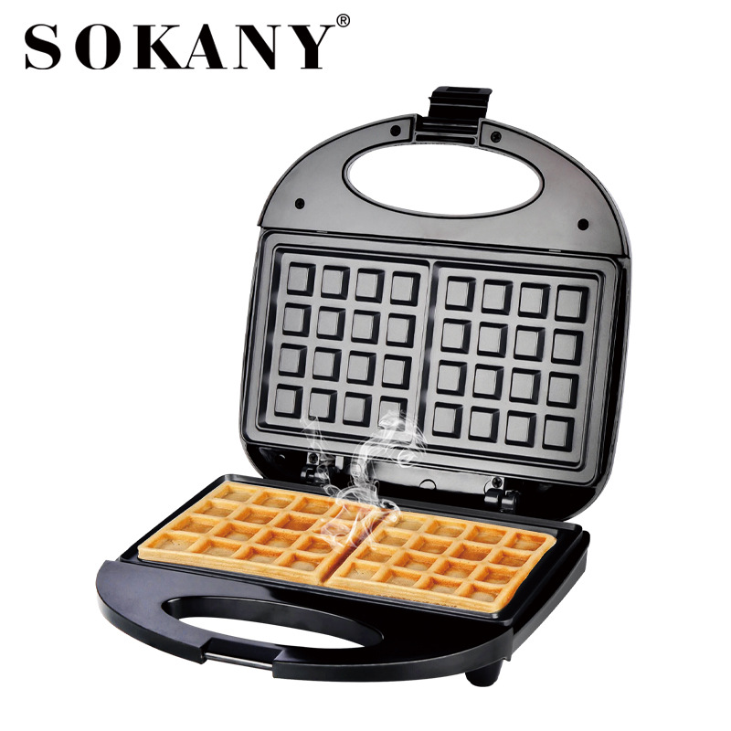 Cross-border bestseller SOKANY114 breakfast machine, a small household light food waffle, toast and bread press toaster
