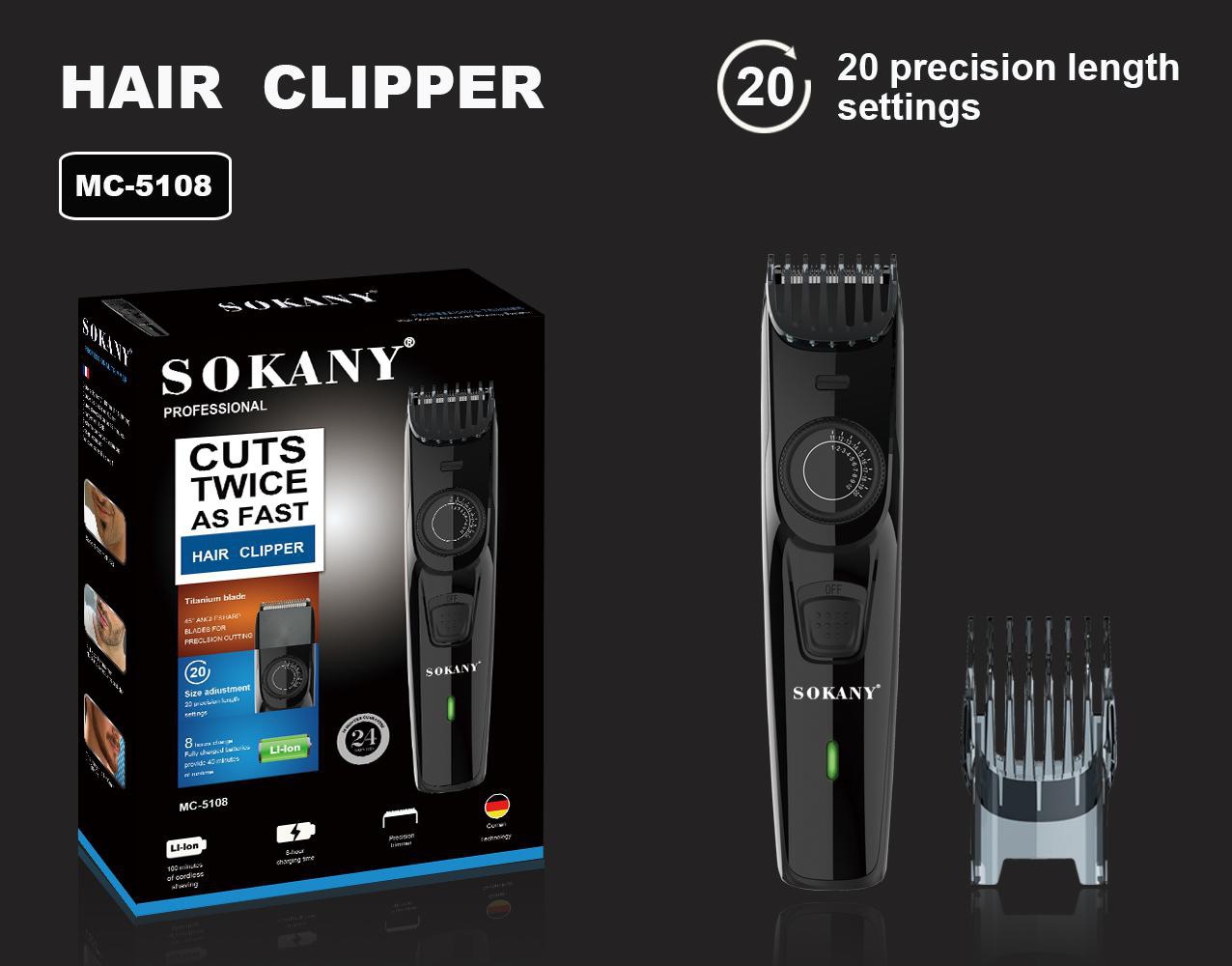 Transfronterizo SOKANY5108 afeitadora cortador de cabello para ancianos y niños hogar salón de peluquería una pieza de reemplazo de cabello comercio exterior