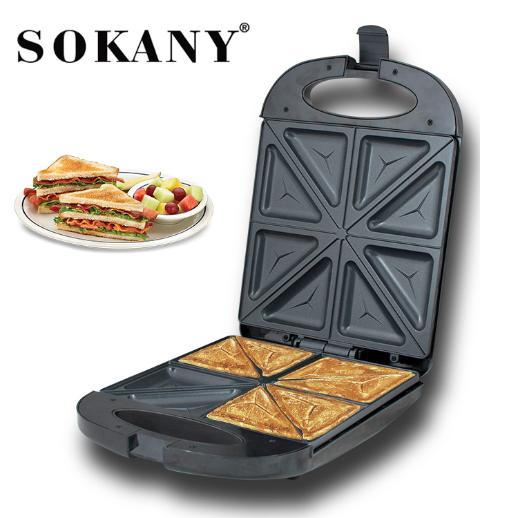 Cross-border SOKANY126 four-piece home sandwich maker, toaster, Sandwich maker, multi-functional breakfast machine Item Picture