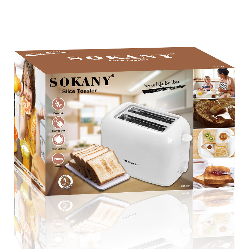 跨境SOKANY022多士炉烤面包机家用2片迷你全自动早餐吐司机详情图5
