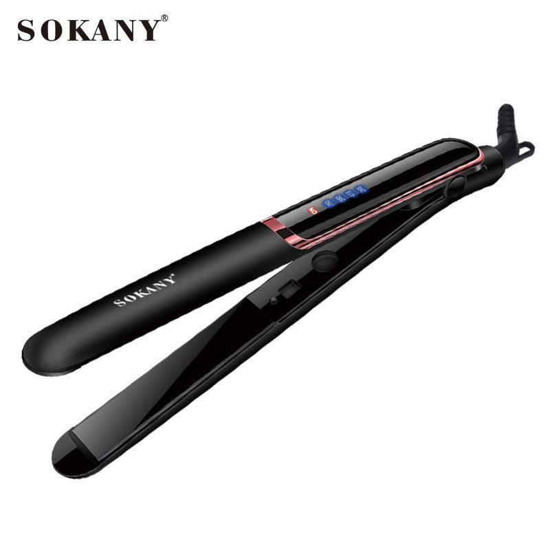 Crossover SOKANY955 splice alisador de pelo LCD pantalla de calentamiento rápido cuidado del cabello alisador barra de pelo alisador de pelo clip Item Picture