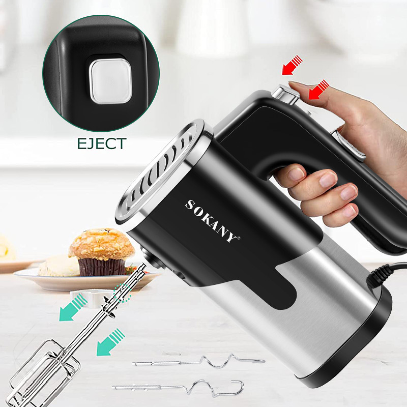 Cross-border new SOKANY6621 household electric egg beater, fully automatic hand-held mixer for baking Specification image