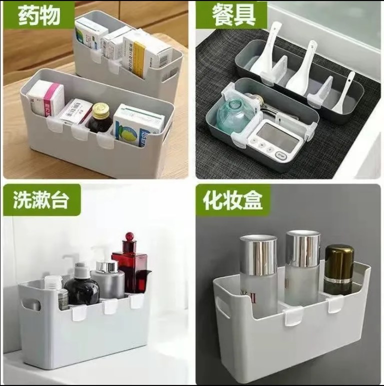 AX Japanese-style refrigerator side door partition board creative storage partition board clip freely combinable partition board fixing buckle Application Scenario
