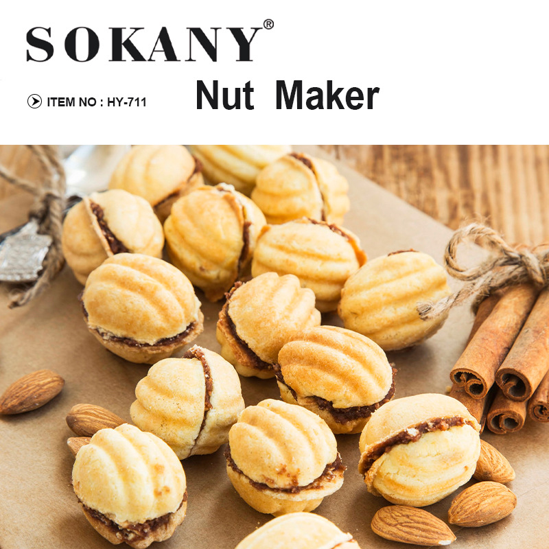 Cross-border SOKANY711 cake machine, electric griddle, household pancake machine, nut-shaped cake machine, European standard in stock Specification image