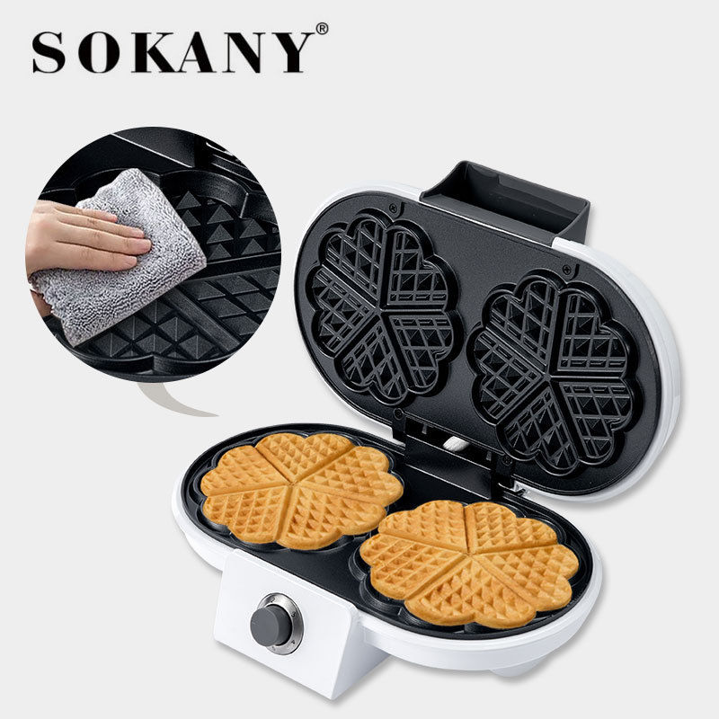 Cross-border SOKANY510 Household double-sided heating waffle machine, egg roll machine, egg waffle muffin machine, cake machine details Picture