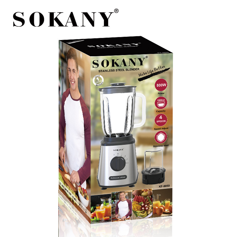Cross-border SOKANY9859 juicer, food processor, juicer, household small multi-functional fully automatic juicer Application Scenario