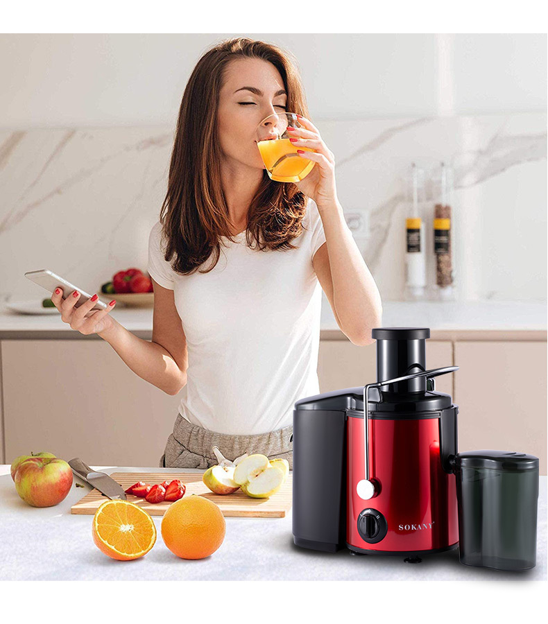 Cross-Border Sokany4001 Juicer, Fresh Juice, Watermelon Juice, Orange Juice, Electric Household Cooking Fruit Press Application Scenario