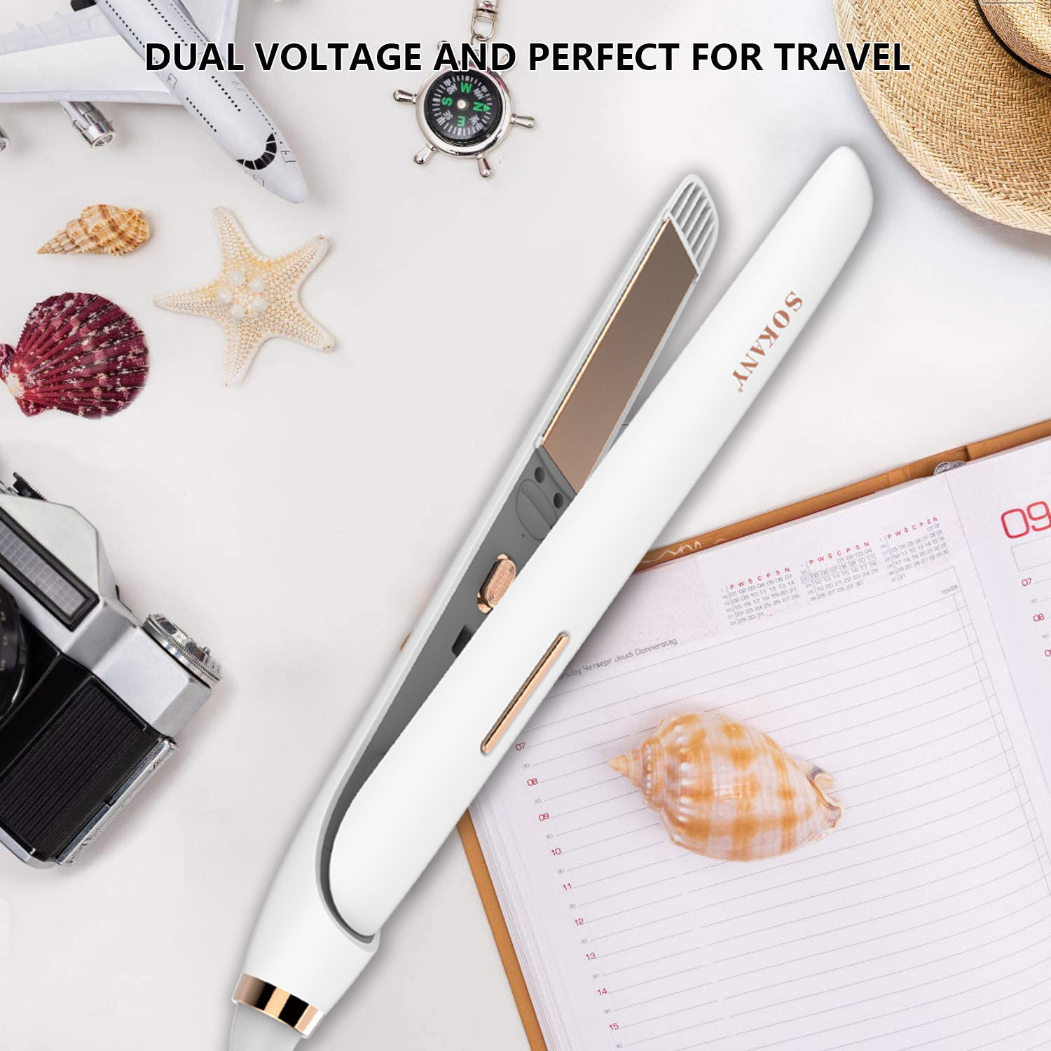 Cross-border SOKANY668 ceramic straightening splint Mini Small keratin hair care bangs perming and curling splint Item Picture
