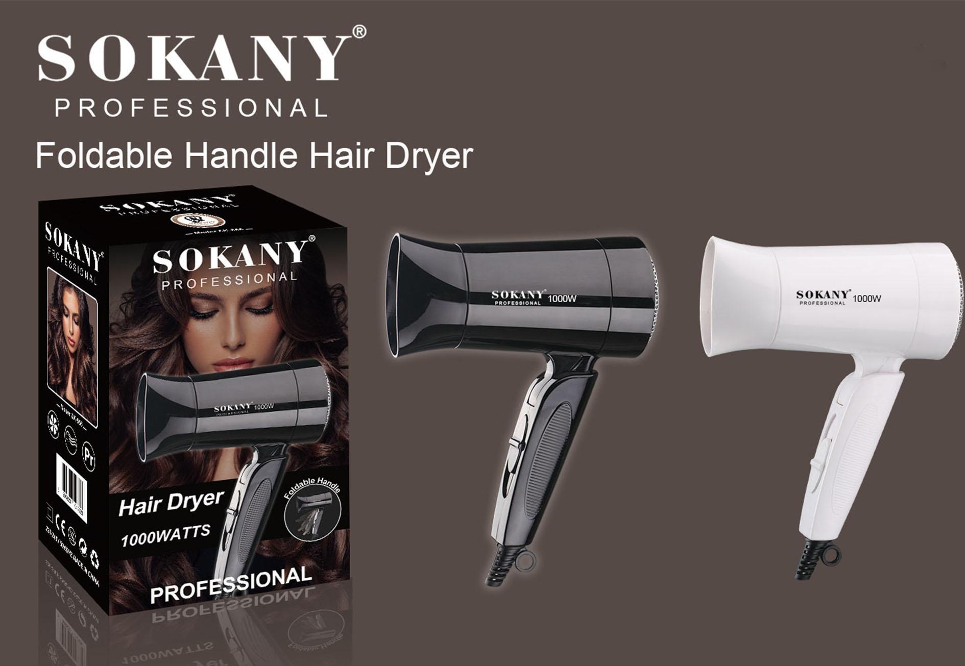 Cross-border SOKANY 3666 household hair dryers, hair salons, hair care appliances manufacturers, dormitories, hotels, folding and portable