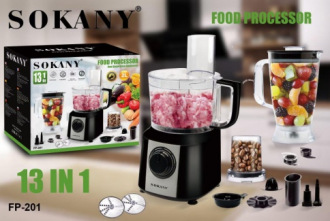 Cross-border SOKANY201 household multi-functional juicer, stainless steel fully automatic juicer with juice residue separation Item Picture