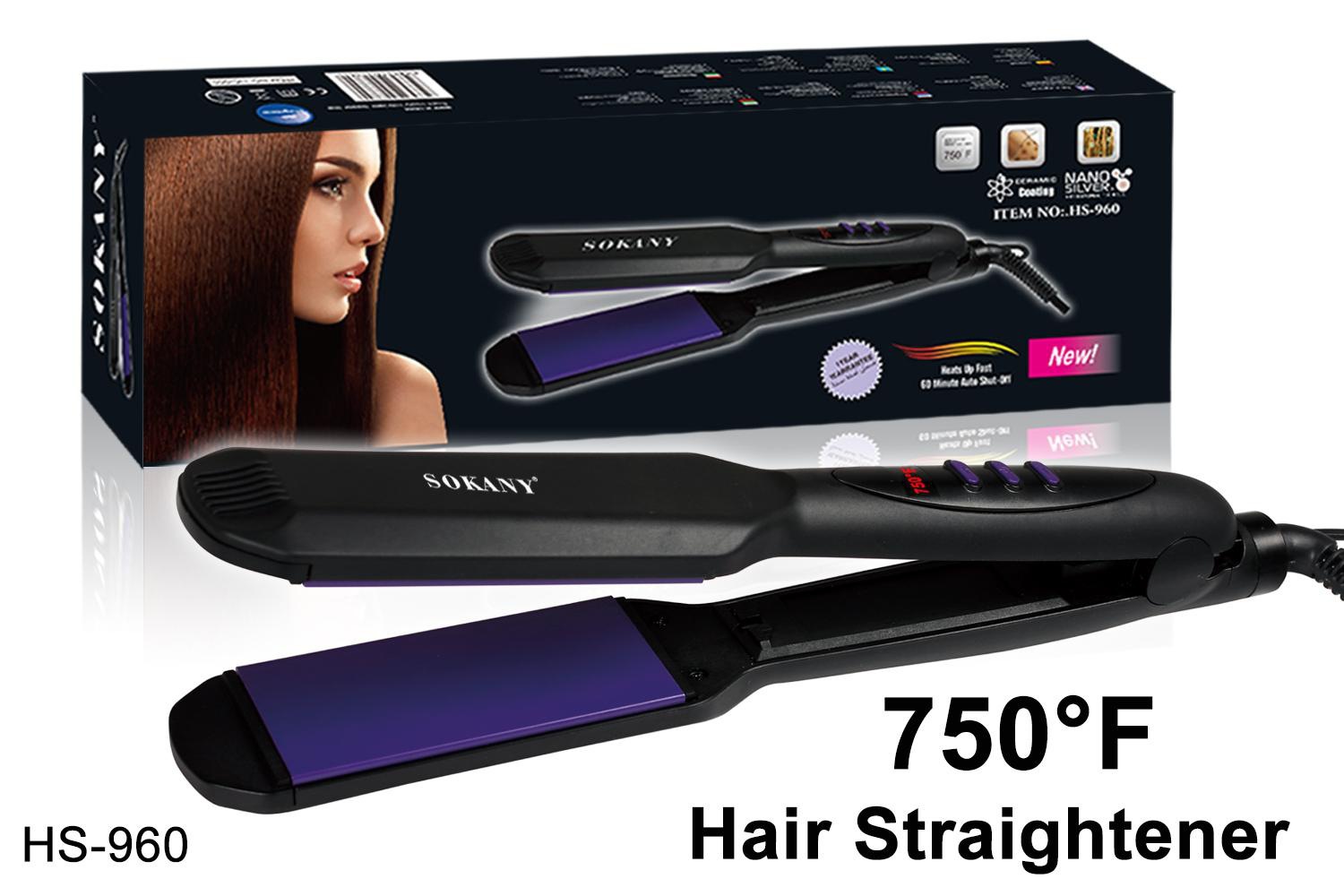 Cross-border SOKANY960 straight hair straightening and curling ceramic home hair salon source manufacturer one-piece consignment