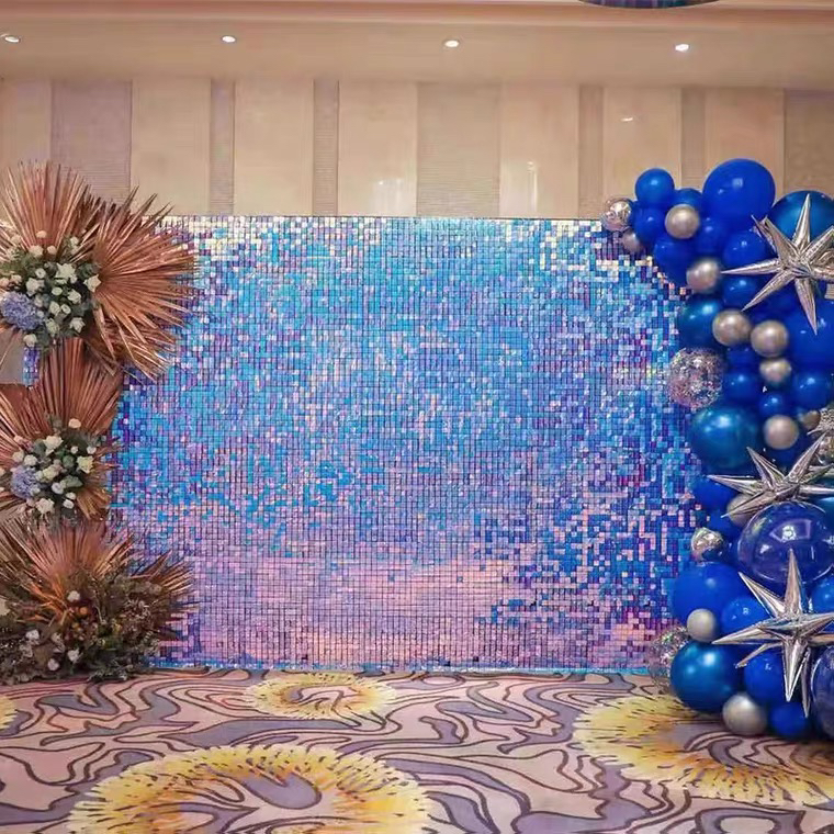 Pneumatic Plate Sequin Background Wall Wedding Party Exhibition Background Pattern Making Gusset Door Advertising Plaque