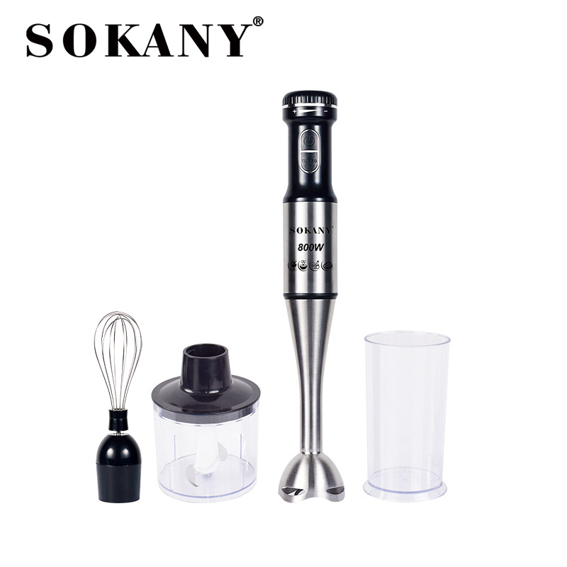 Cross-Border Bestseller 768-4 Hand-Held Stainless Steel Cooking Stick For Baby Complementary Food, Electric Stirring Stick, European Standard Item Picture