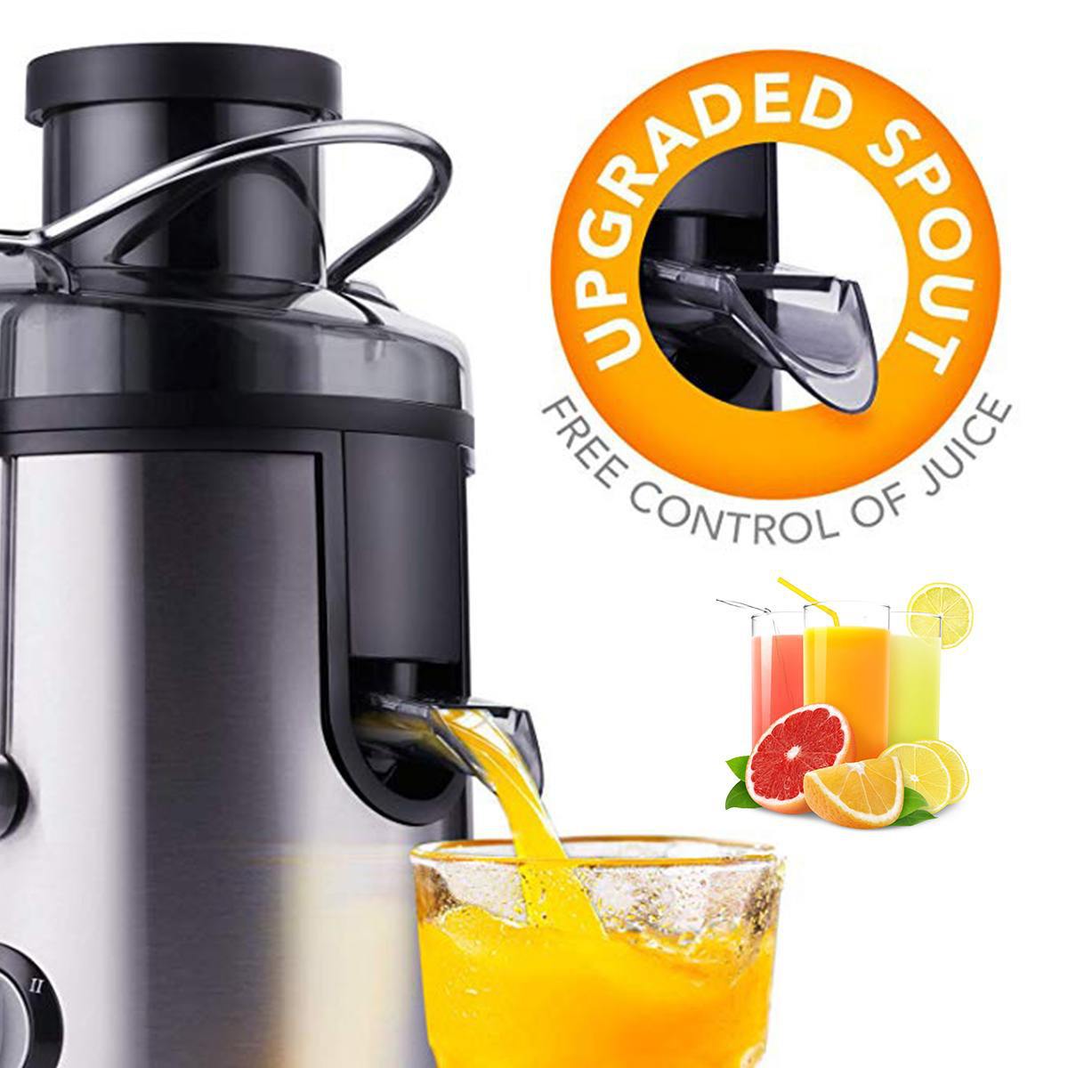 Cross-border SOKANY4000 household multi-functional juicer, stainless steel fully automatic juicer with juice residue separation Application Scenario