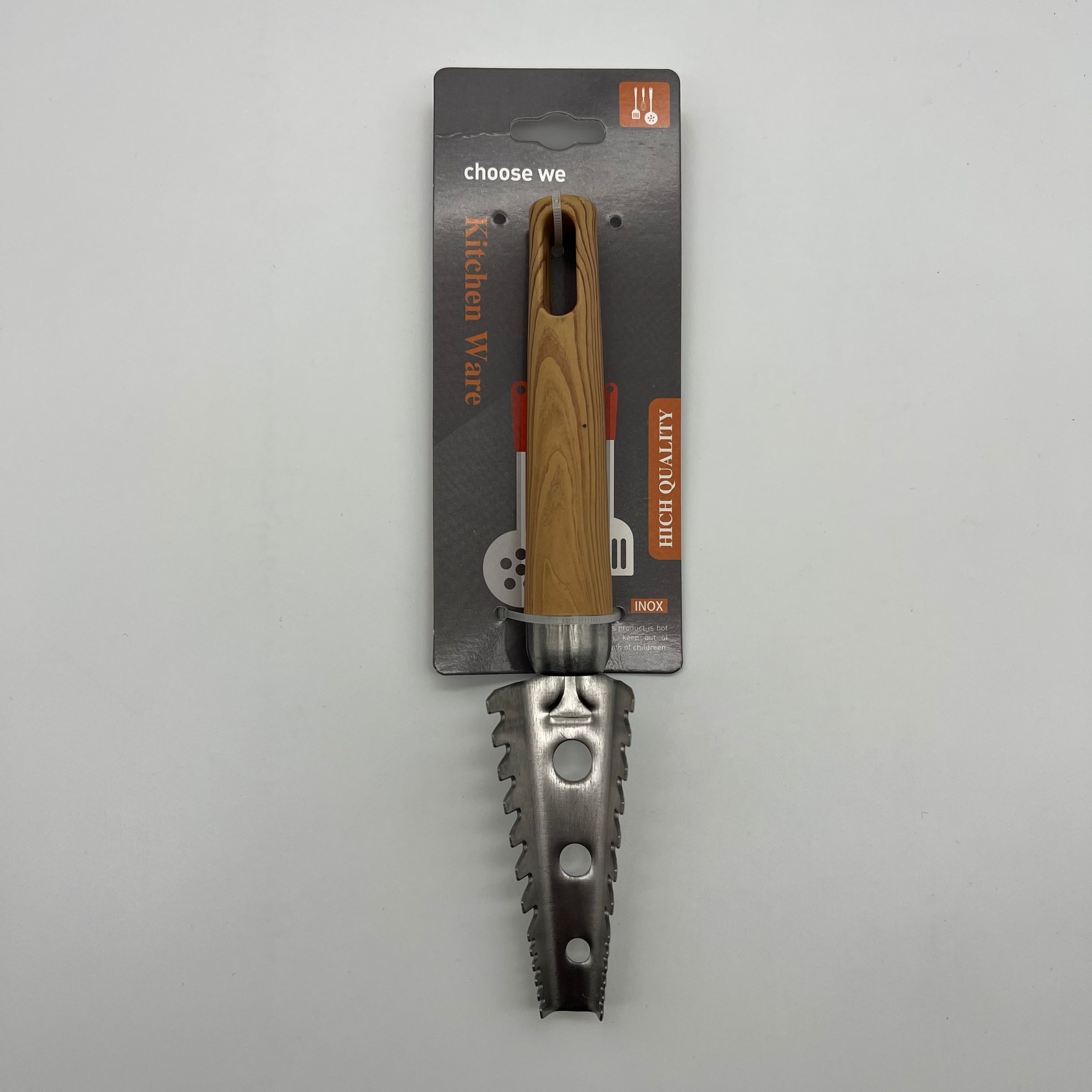 Kitchen products stainless steel small tools plain wood grain fish scale plane