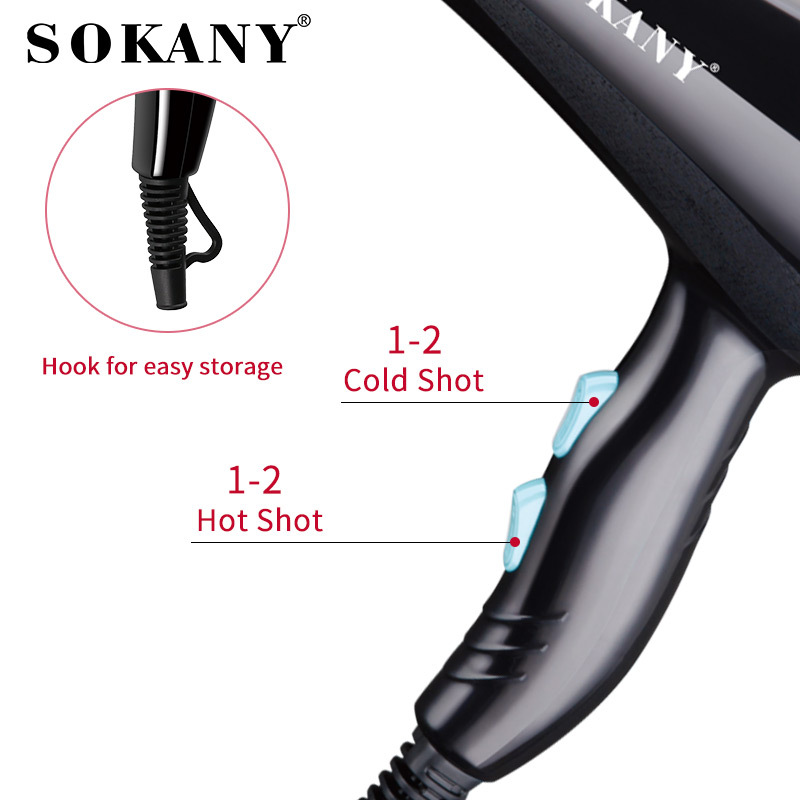 Cross-border SOKANY 3618 hair dryer - Household multi-functional electric hair dryer Item Picture