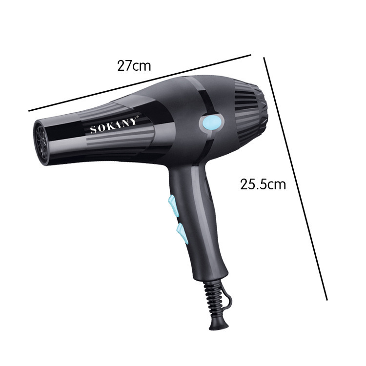 SOKANY3210 hair dryer, high-power household hair dryer for student dormitories, cold and hot air, professional hair dryer for hair salons Item Picture