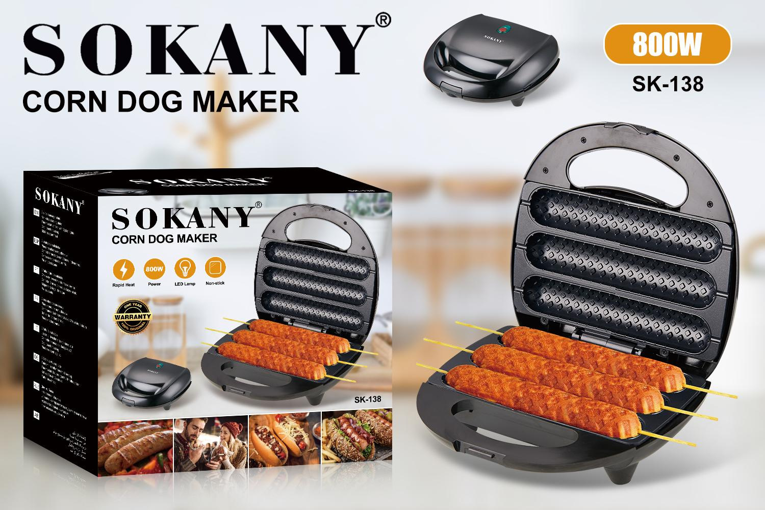 sokany138 Multi-functional electric griddle Waffle maker, Sandwich Home Small muffin maker, Cake maker Application Scenario