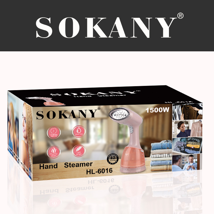 Cross-border SOKANY6016 handheld steam iron, small portable iron, household steam brush, travel ironing brush Item Picture