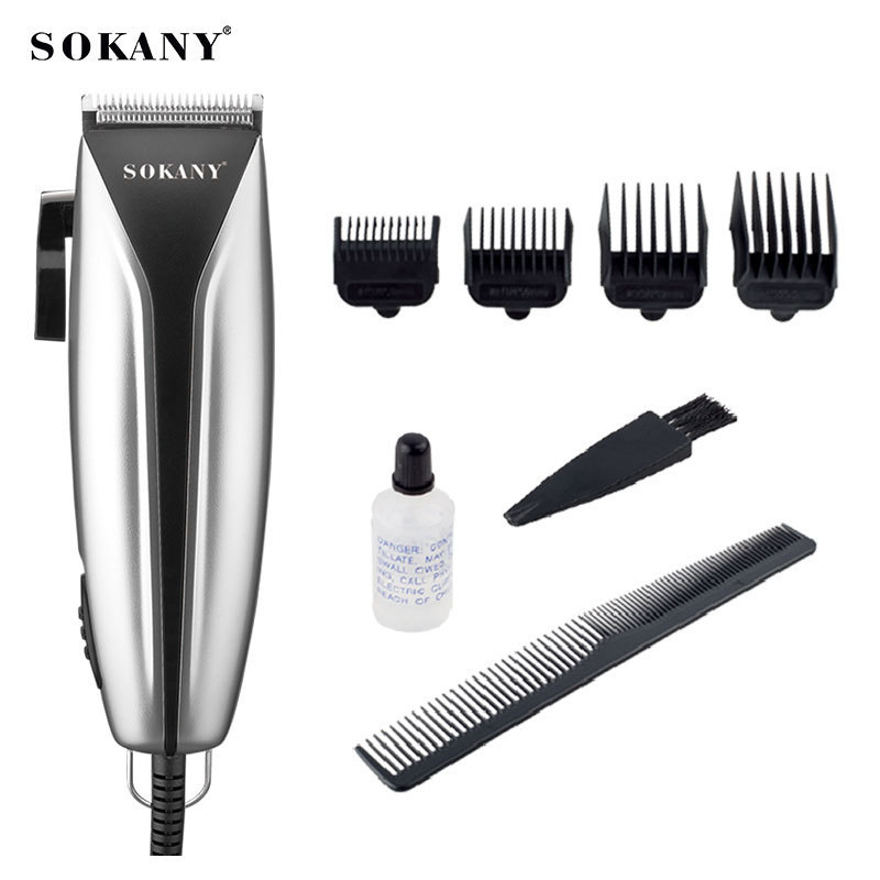 跨境SOKANY746理发器家用老人小孩自用推剪剃油头电动剪子亚马逊