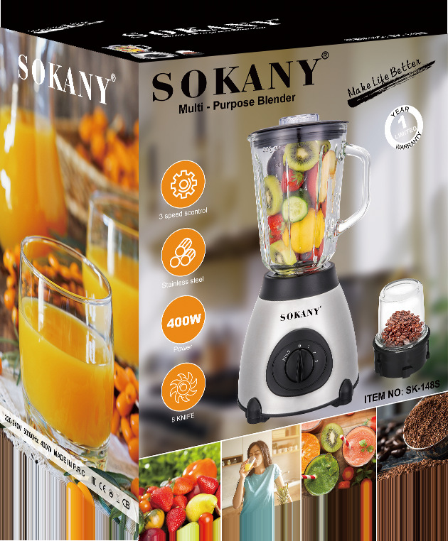 Cross-border SOKANY148S juicer for squeezing watermelon juice and orange juice, freshly squeezed household electric fruit juice mixer Specification image