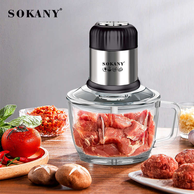 Cross-border SOKANY7025 meat grinder, electric mincing, vegetable mincing, dumpling and meatball mincing machine, Amazon foreign trade