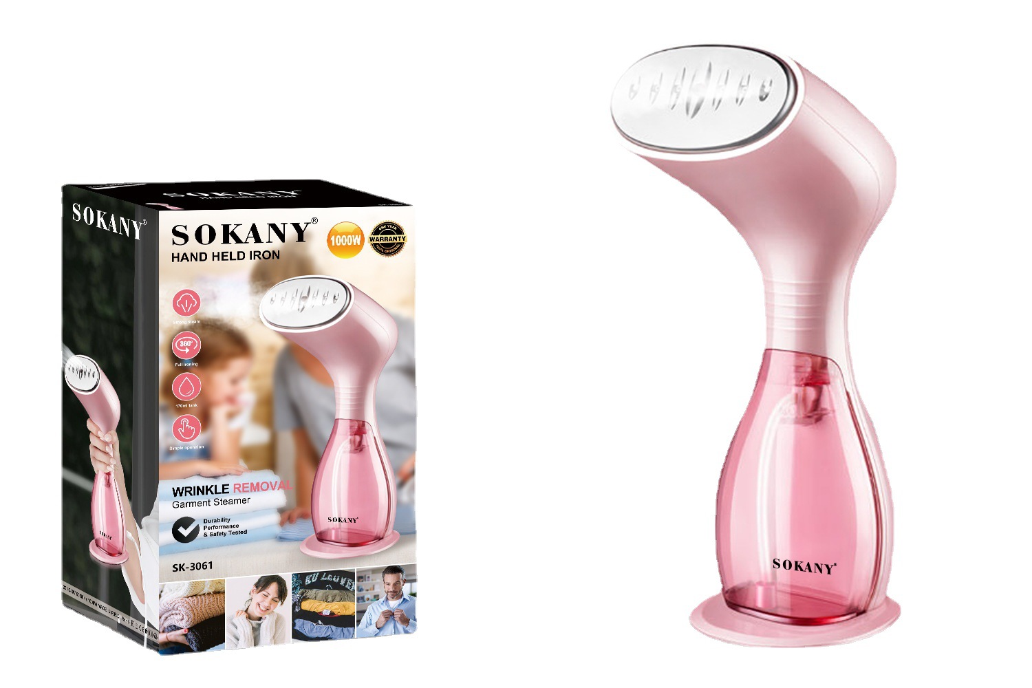 跨境sokany3061家用手持挂烫机大功率电熨斗 防干烧挂烫机