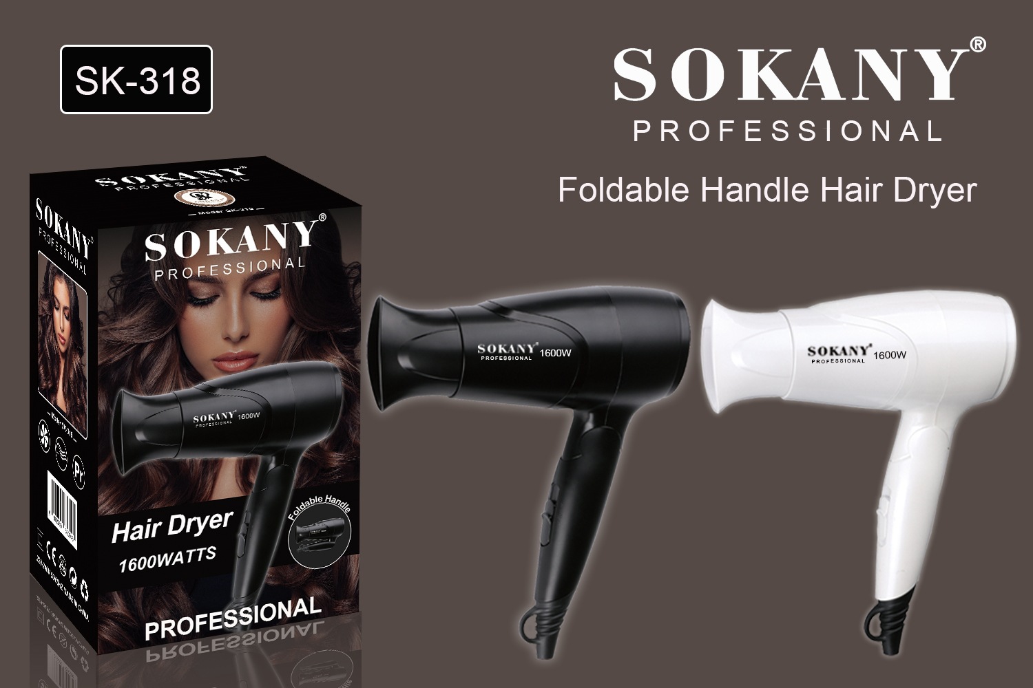 Cross-border SOKANY318 hair dryer, dormitory student hair dryer, home hair dryer, hair salon, hair salon, hair dryer