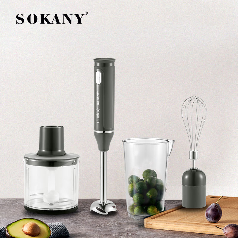 跨境SOKANY1713-4搅拌棒4件套装家用理棒手持式婴儿辅食机绞肉机