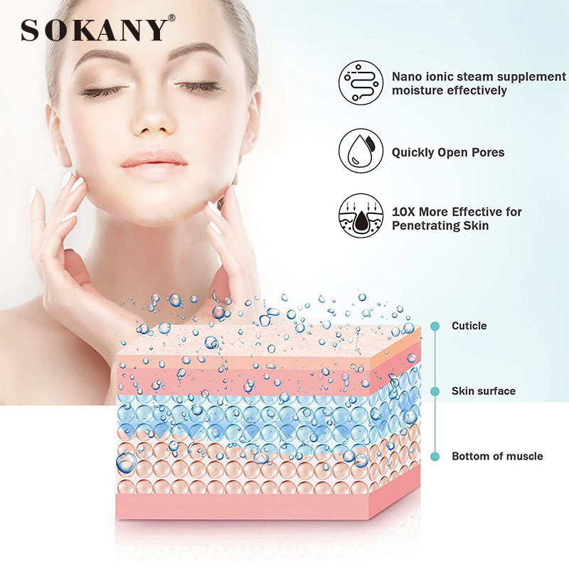 جهاز حقن ساخن عبر الحدود من طراز Sokany6680 مزود بأجهزة تجميل منزلية بالمكملات النانوية Specification image