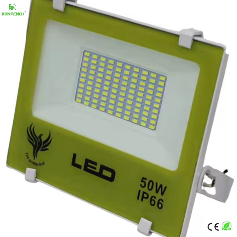 LED投光灯市电户外防水庭院LED灯工厂车间超亮室外照明灯