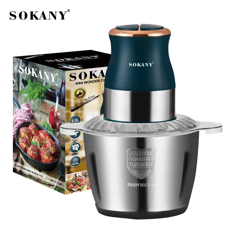 Cross-border OSKANT7013 meat grinder, electric meat and vegetable mincing, stainless steel multi-functional mincing, for export on Amazon Item Picture