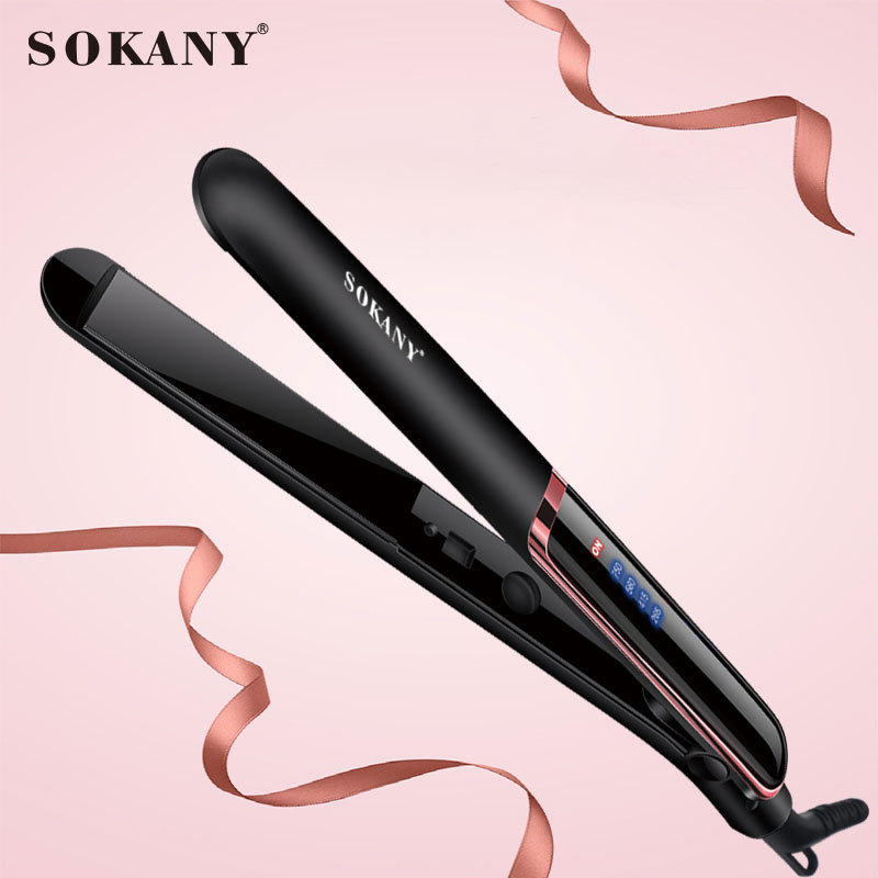 Crossover SOKANY955 splice alisador de pelo LCD pantalla de calentamiento rápido cuidado del cabello alisador barra de pelo alisador de pelo clip