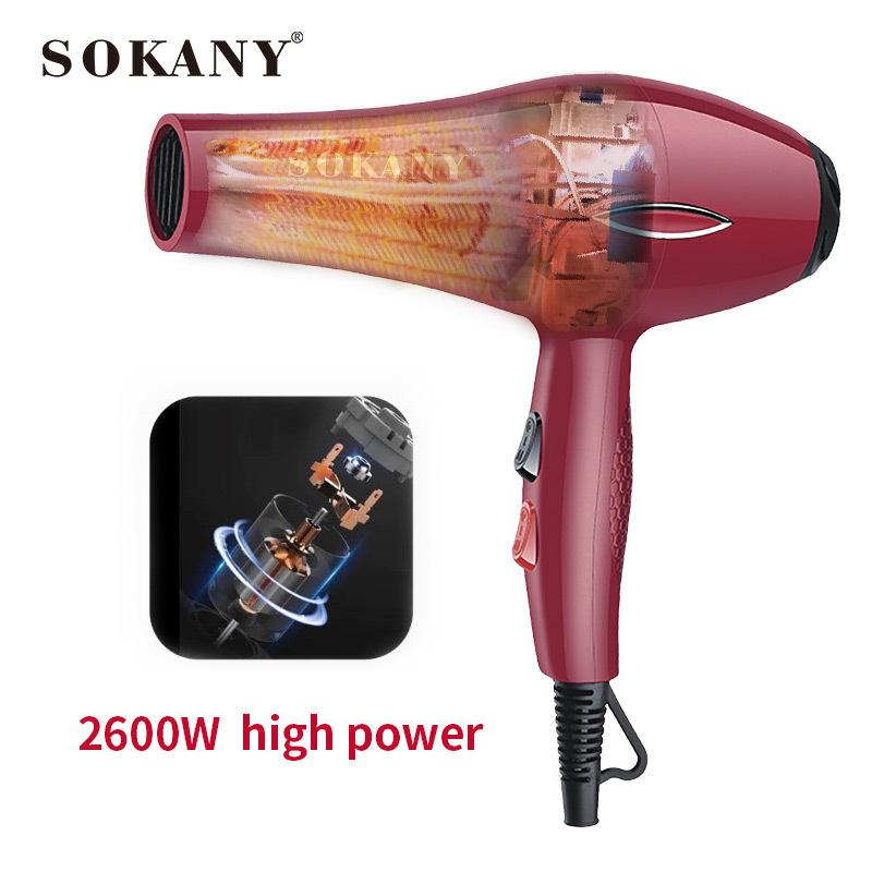 Cross-border e-commerce SOKANY2215 hair dryer, household high-power hair dryer, electric hair dryer, hair salon hair dryer, consignment Specification image