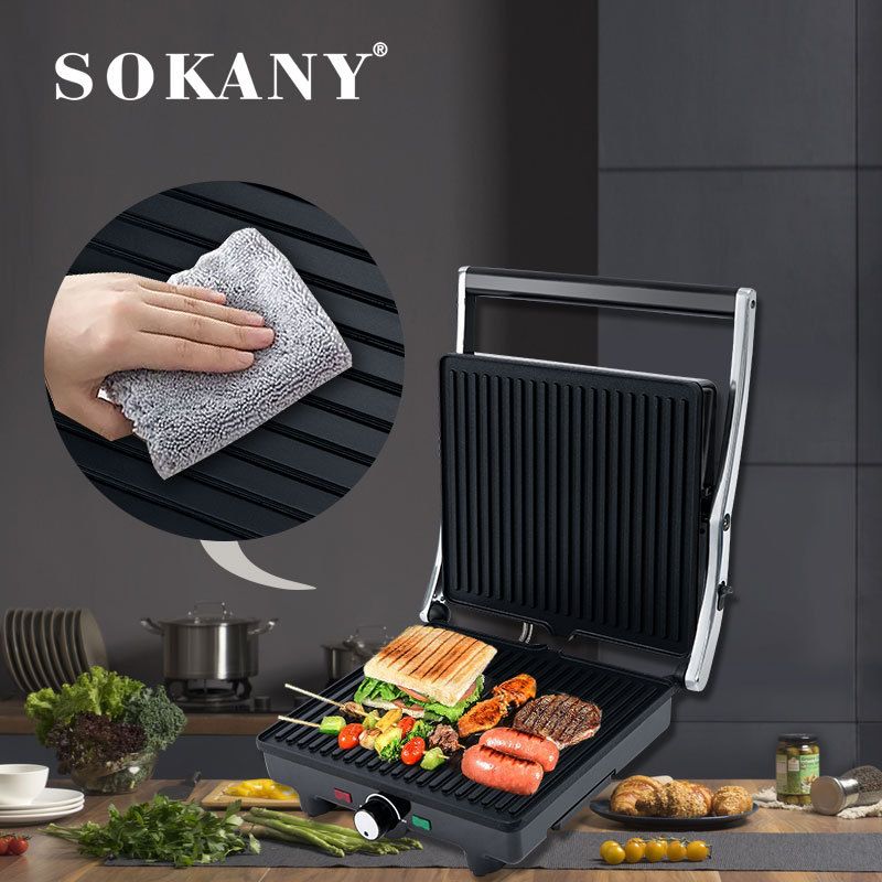 Cross-border SOKANY226 steak-grill, Panini sandwich maker, commercial adjustable temperature gritter, electric pancake setting Application Scenario