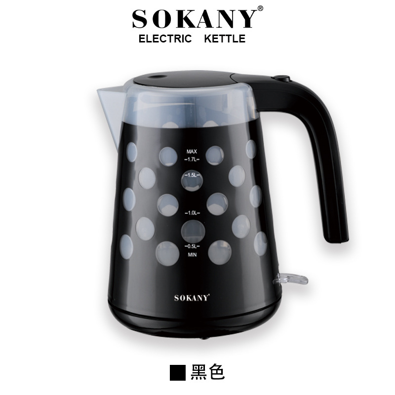 Cross-border SOKANY1621 household low-noise electric kettle in European standard stock Item Picture