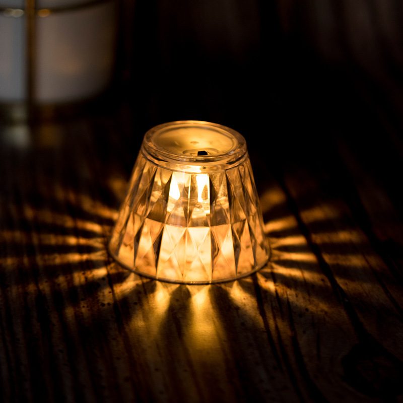 LED electronic candle lights, wedding Instagram popular crystal transparent night lights, ambient lights, projection lights, bedside decorative lights Application Scenario