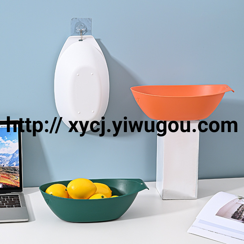 Design creativity, light luxury style, home fruit platter, multiple colors to choose from, multi-functional fruit platter, draining basket, rice washer Application Scenario