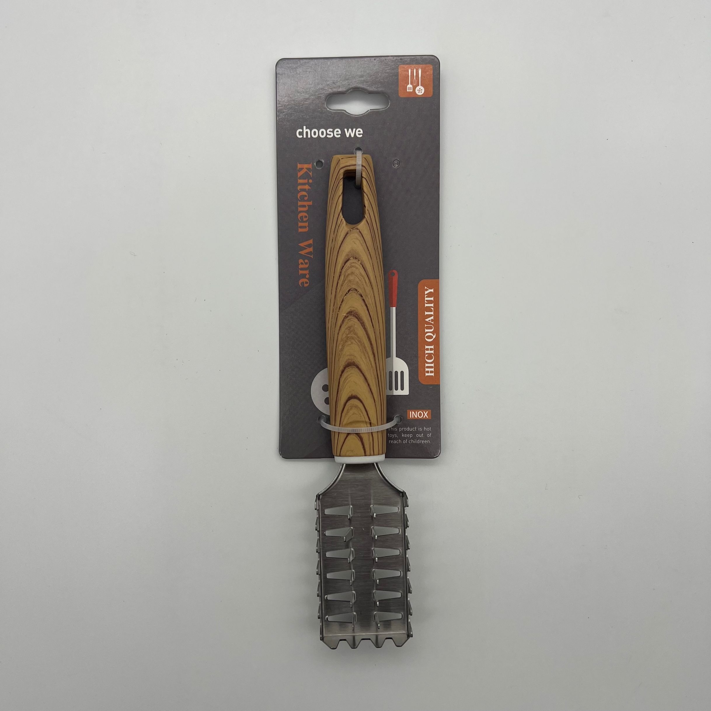 Kitchen products stainless steel small tools wood grain square fish scale planer