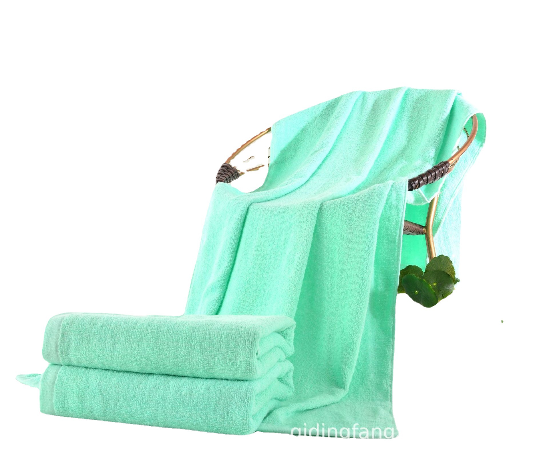 Pure cotton bath hotel solid-color bath towels, homestay daily-use plain bath towels, wrap skirts, customizable logos Application Scenario