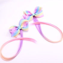 Children's wigs Cross Border children's wigs Hair accessories Baby bow headband bow scrunchie