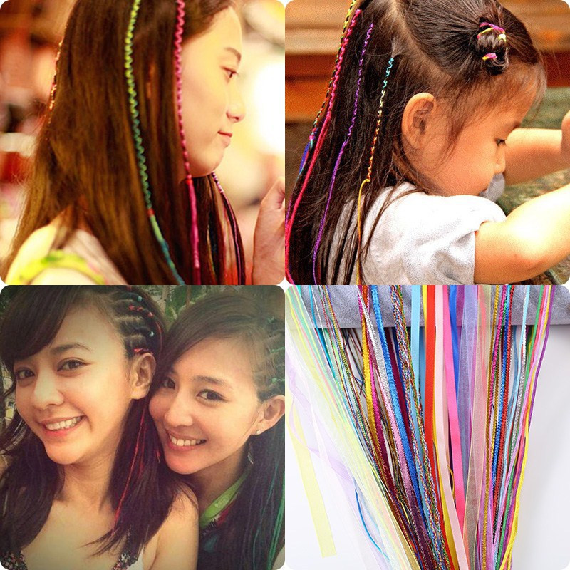Color braid hair rope color rope stage braid hair rope girl hair hoop dirty braid braid