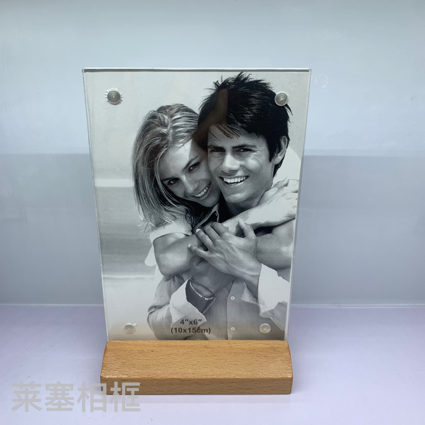 Beech wood acrylic material creative decorative items for home decoration, living room and bedroom handicrafts, photo acrylic picture frames Application Scenario