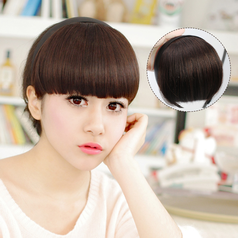 Xiuer fake bangs Real bangs hoop bangs sideburns neat bangs wig piece Invisible real bangs air