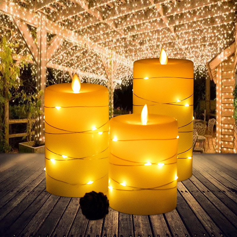 Remote-controlled electronic candles, romantic string lights, led lights Application Scenario