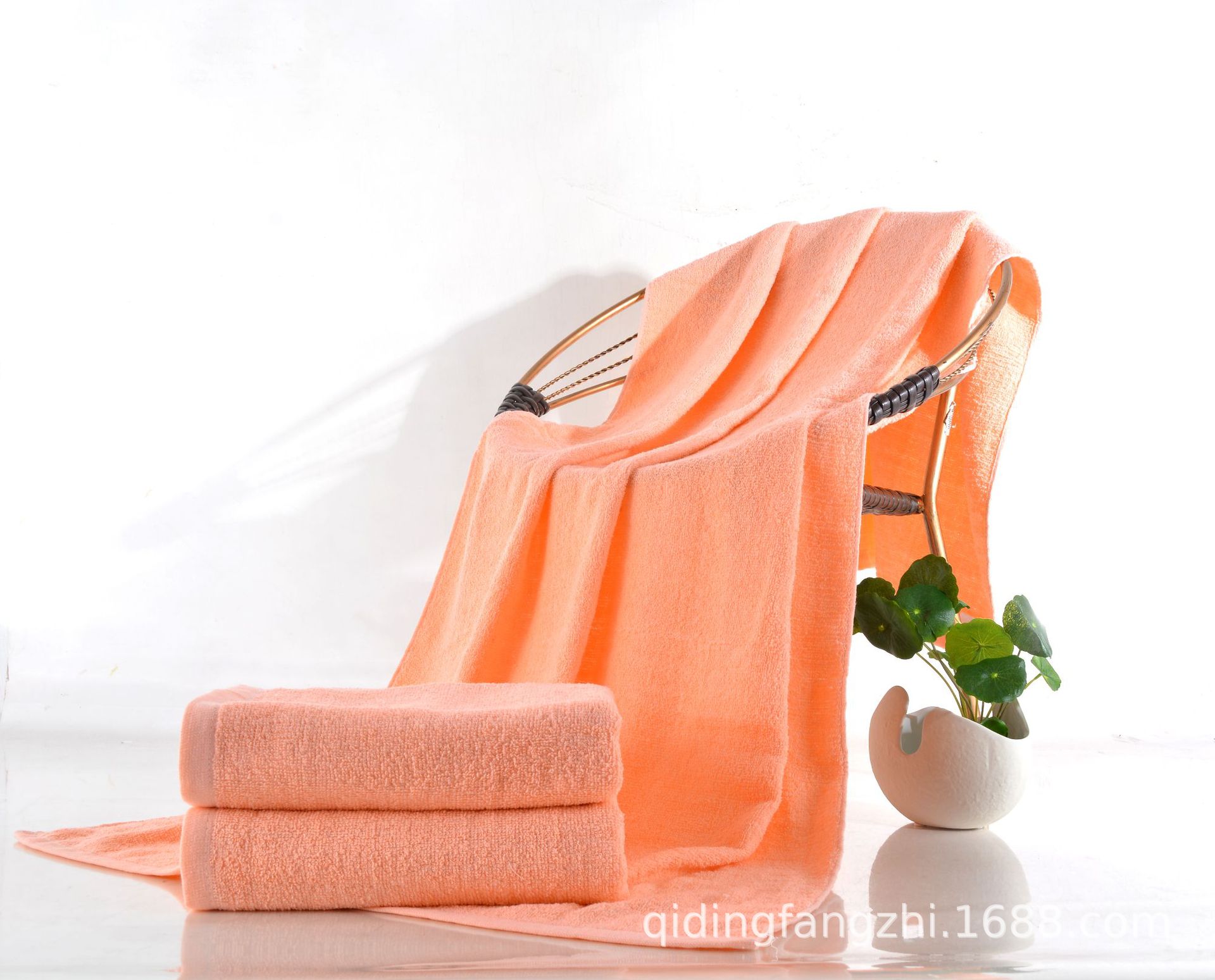 Pure cotton bath hotel solid-color bath towels, homestay daily-use plain bath towels, wrap skirts, customizable logos Specification image